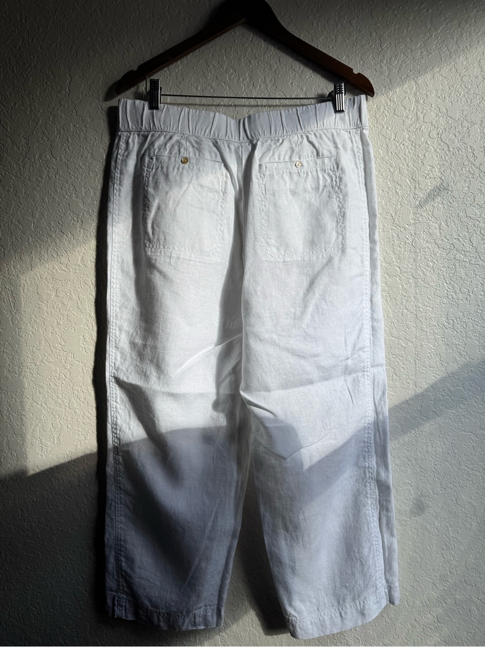 Pure Jill Linen Pants— Classic White - Picture 5 of 9